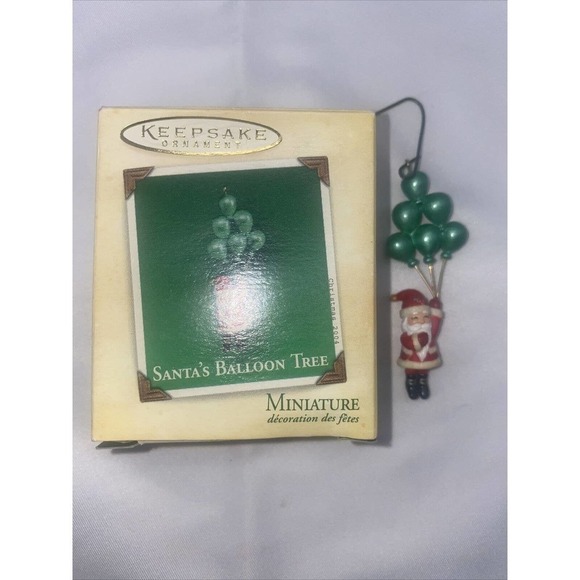 Hallmark Keepsake Ornament "Santa's Balloon Tree" Christmas Miniature Ornament - Picture 1 of 4